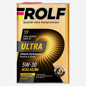 Масло моторное синтетическое Rolf Ultra 5W-30 A3/B4 SP, 4 л