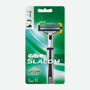 GILLETTE Slalom мужской станок для бритья + 1 кассета