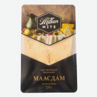 Сыр полутвердый   Milken Mite   Маасдам, 45%, нарезка, 150 г