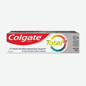 Зубная паста Colgate 75мл тотал чистая мята