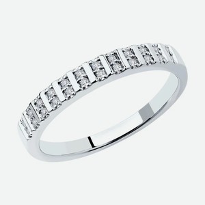 Кольцо SOKOLOV Diamonds из белого золота с бриллиантами 1012169-3, размер 17.5