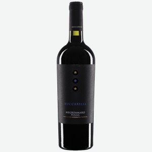 Вино ЛУККАРЕЛЛИ Негроамаро Пулия красное полусухое (Италия), 0,75л
