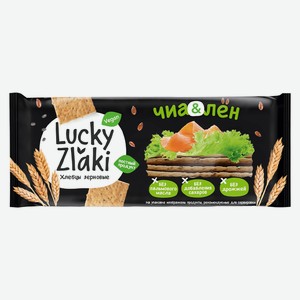 Хлебцы Lucky Zlaki хрустящие зерновые Чиа-лен 105г