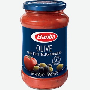 Соусы Barilla Olive, соус томатный с оливками 400 г