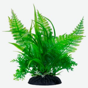 Растение для аквариума HOMEFISH Нефролепис пластиковое с грузом, 14 см