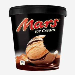 Мороженое МАРС сливочное карамель-шоколад, 300г