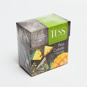 Чай зеленый TESS Pina Colada с манго и ананасом, 20 пакетиков*1,8 г