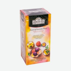 Чай черный AHMAD TEA Персик-Маракуйя, 25 пакетиков*1,5 г