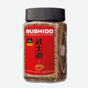 Кофе растворимый BUSHIDO Red Katana, ст/б, 100 г