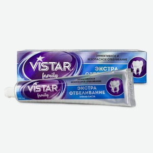 Зуб. паста Vistar EXTRA Отбеливание 130гр/100мл