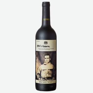 Вино 19 КРАЙМС красное полусухое (Австралия), 0,75л