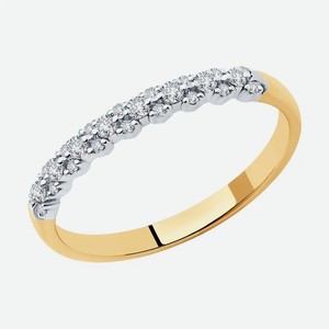 Кольцо SOKOLOV из золота с бриллиантами 1012076, размер 16.5