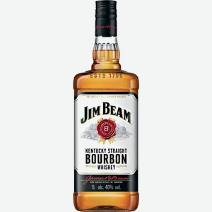 Виски JIM BEAM Зерновой бурбон алк.40% (США) /, Испания, 1 L