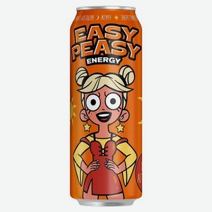 Напиток энерг.easy PEASY Манго-Апельсин 0.45л ж/б