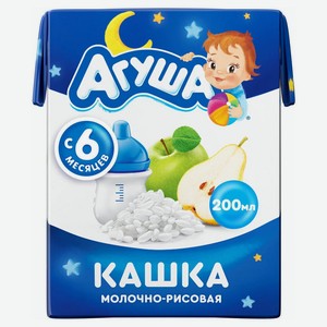 Каша молочная Агуша Засыпайка Рис-Яблоко-Груша 2,7% с 6 месяцев