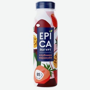 Йогурт Epica питьевой клубника с маракуйей 2,5%