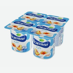 Продукт йогуртный Campina Нежный с соком персика 1,2%