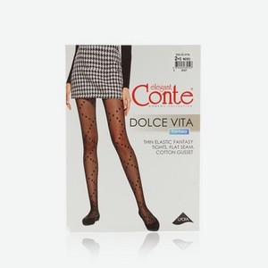 Женские колготки с рисунком Conte Dolce Vita 20den 2 размер
