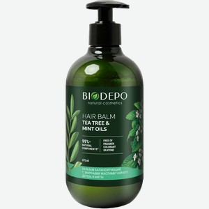 Бальзам для всех типов волос Биодепо БИО чайн дерево мята питание Куафер ММ ООО п/у, 475 мл