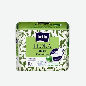 Прокладки <Bella Flora> с ароматом зеленый чай 10шт Россия