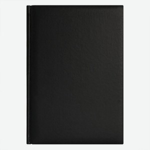Ежедневник 2024 Lamark Velvet A5 черный, 320 стр., белый блок, перфорация угла, ляссе