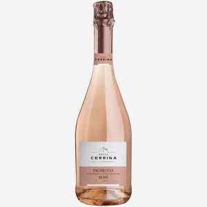 Вино игристое Rocca Cerrina Prosecco Rose розовое брют 0,75 л
