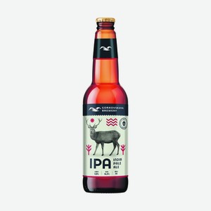 Пиво Горьковская Пивоварня India Pale Ale светлое нефильтрованное неосветленное пастеризованное 5,9%, 0,44 л