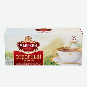 Чай черный Майский Отборный в пакетиках 25 шт, 50 г