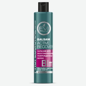Бальзам-ополаскиватель для поврежденных волос EVI professional Активное восстановление, 250 мл