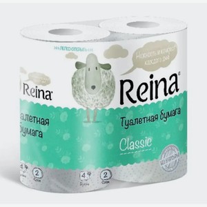 Туалетная бумага  Reina  Classic 2сл 4 шт