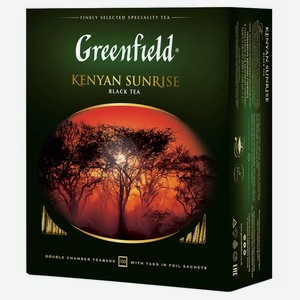 Чай черный Greenfield Kenyan Sunrise в пакетиках, 100пак