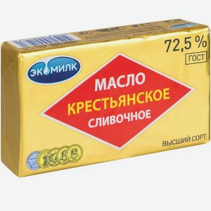 Масло сливочное  Крестьянское  72,5% 180г