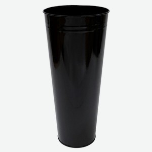 Ведро-ваза металлическое черное, d 21 x h 50 см