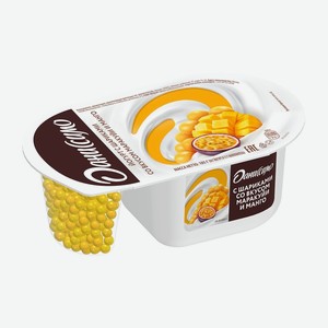 Йогурт Даниссимо Фантазия со вкусом маракуйя и манго с хрустящими шариками, 6.9%