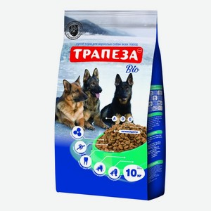 Корм Трапеза  Био  с говядиной для взрослых собак с нормальным весом (10 кг)