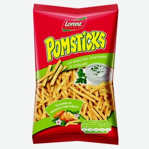 Чипсы картофельные Pomsticks со вкусом сметаны и специй, 100 г