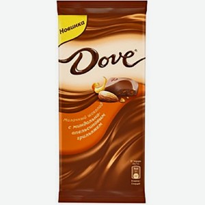 Шоколад Dove молочный с миндально-апельсиновым грильяжем 90г
