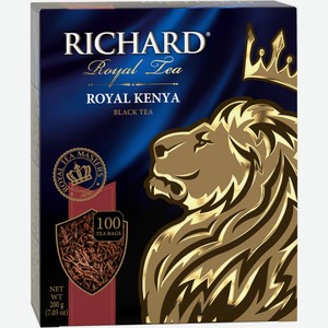 Чай Richard Royal Kenya Black Tea черный (2г х 100шт), 200г Россия