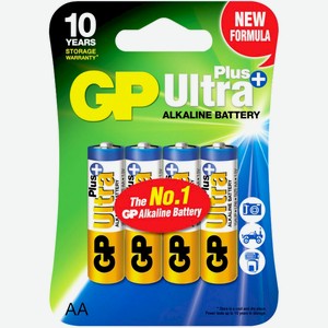 Батарейки GP Ultra Plus Alkaline AA, 4шт