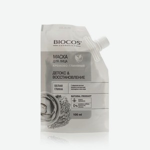Кремово-глиняная маска для лица Biocos   Детокс и восстановление   с белой глиной 100мл. Цены в отдельных розничных магазинах могут отличаться от указанной цены.
