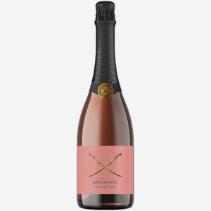 Вино игристое Цимлянское розовое полусладкое 0,75 л