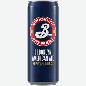 Пиво BROOKLYN American Ale 5% 0,44л