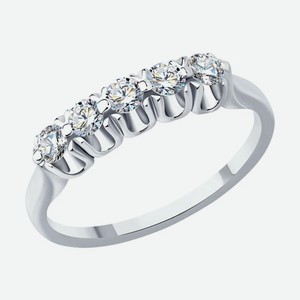Кольцо SOKOLOV Diamonds из белого золота с бриллиантами 1012445-3, размер 16.5