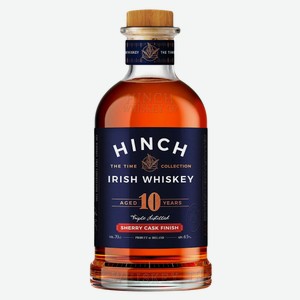 Виски ирландский Hinch Sherry Cask 10 лет, 0.7л Великобритания