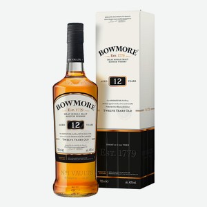 Виски шотландский Bowmore 12 лет, 0.7л Великобритания