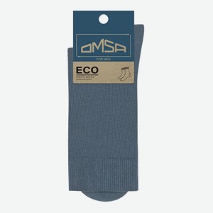Носки мужские Omsa Eco Colors Гладь 401 синие размер 45-47 Узбекистан