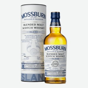 Виски шотландский Mossburn Island в подарочной упаковке, 0.7л Великобритания