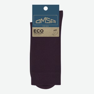 Носки мужские Omsa Eco Colors Гладь 401 фиолетовые размер 45-47 Узбекистан