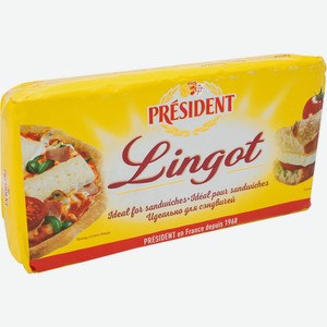 Сыр мягкий President Lingot с белой плесенью 60%, кг
