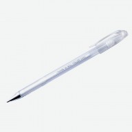 Ручка гелевая crown hi-jell pastel пастель белая 0,8мм, цвет чернил белый
